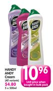 Handy Andy Cream 5 x 500ml 