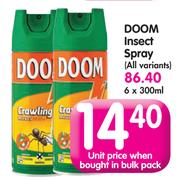 Doom Insect Spray 6 x 300ml