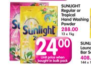 Sunlight Regular Or Tropical Hand Washing Powder-1Kg Each