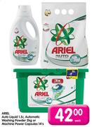 Ariel Auto Liquid-1.5Ltr,Automatic Washing Powder-2kg Or Machine Powder Capsules-14's