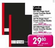Croxley A4 96 Page Hard Cover Counter Books Per Pack
