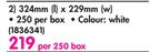 Aro Envelopes White-Per 250 Box