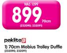Paklite 70cm Mobius Trolley Duffle