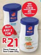 Clover Cream Or Sour Cream-2 x 250g