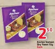 Anchor Instant Dry Yeast-10g Each