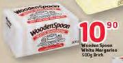Wooden Spoon White Margarine Brick-500g