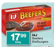 I & J Beefers Biefburgers-500gm