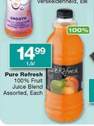 Pure Fresh 100% Fruit Juice Blend Assorted-1.5L
