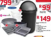 Missmolly Kitchen Set Black And Silver