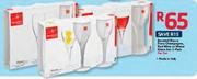 Bormioli Rocco Fiore Champagine,Red Wine Or Water Glass Set-3's Per Set