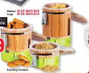 Bamboo Storage Canister Medium-Each