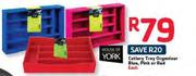 Cutlery Tray Organiser Blue,Pink Or Red-Each