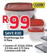 Addis Food Storage Set -4Pce 
