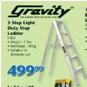 Gravity 5 Step Light Duty Step Ladder