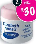Elizabeth Anne's & Purity Baby Aqueous Cream-2x350ml