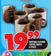 Dipping Flower Coffee Mugs-6 Piece