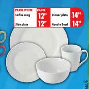 Pearl White Dinner Plate