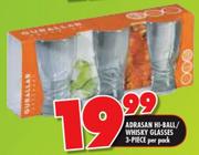 Adrasan Hi-Ball/Whisky Glasses-3 Piece Per Pack
