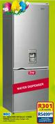 KIC 314L KBF634ME Metallic Combi Fridge