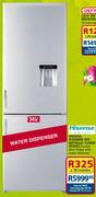 Hisense 345L H345BME-WD Metallic Combi Fridge