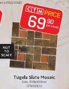 Tugela Slate Mosaic Size 300 x 300mm Per Sheet 