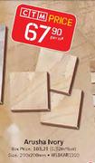 Arusha Ivory Size 200 x 200mm Per Square Meter 