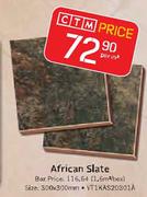 African Slate Size 300 x 30mm Per Square Meter 