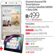 Huawei Ascend P6 Smartphone+Lenovo IdeaTab S6000+Data SIM-On Smart S
