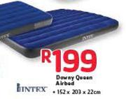 Intex Blue Downy Queen Airbed-152 x 203 x 22cm