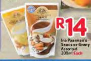 Ina Paarman's Sauce Or Gravy Assorted-200ml Each