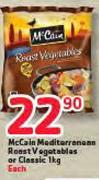 McCain Mediterranosm Roast Vegetables Or Classic-1kg