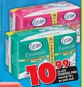 Lil-Lets Essentials Pads Assorted-16's Per Pack Each