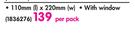 Aro Seal-Easi Envelopes 110x220mm With Window-Per Pack