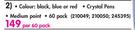 Bic Pens (Colour Black, Blue, Red)-Per 60 Pack