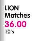 Lion Matches-10's pack