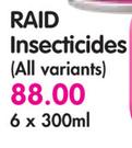 Raid Insecticides(All variants)-6x300ml