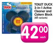 Toilet Duck 3 In 1 Active Cleaner And Cistern Block(All variants)-Each