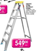 Gravity 6 step Aluminium Ladder-Each
