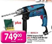 Bosch 700W Impact Drill Plus 9 Piece Drill Bit Set(Model: G5816RE)-Per Set