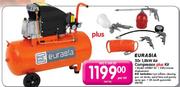 Eurasia 50L 1.8KW Air Compressor Plus Kit(Model: HOBBY 50)-Per Kit