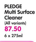 Pledge Multi  Surface Cleaner(All Variants)-6x275ml