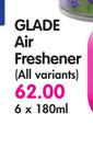 Glade Air Freshener(All Variants)-6x180Ml