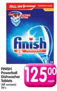 Finish Powerball Dishwasher Tablets(All Variants)-56's