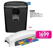 Fellowes Shredder M8C plus Lunar Laminator Bundle-Per Bundle
