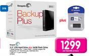 Seagate 3.5" 2TB Hard Drive Plus 16GB Flash Drive