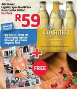 4th Street Lightly Sparkled Wine Assorted-6x300Ml Per Pack