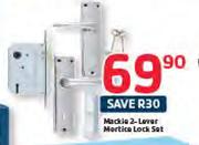 Mackie 2-Lever Mortice Lock Set