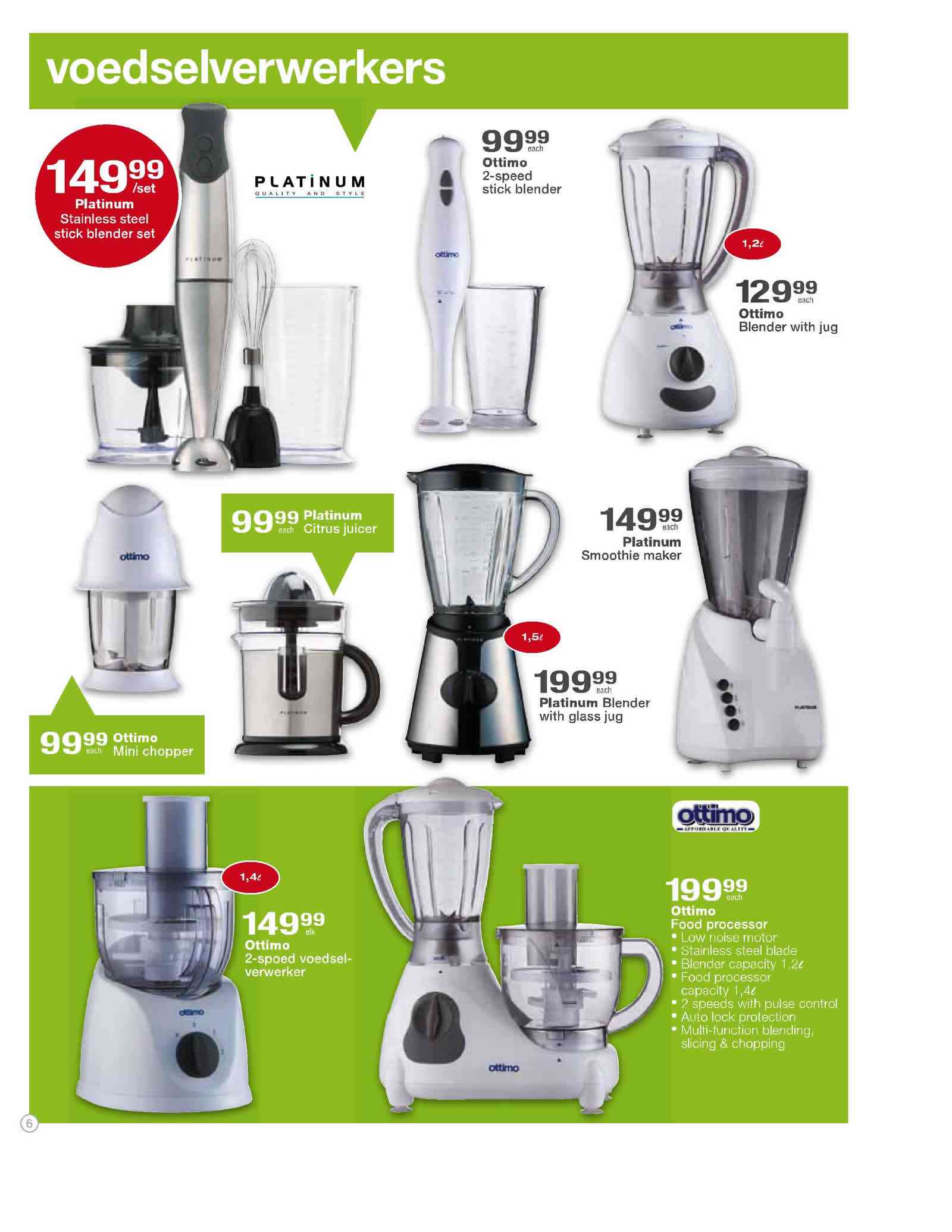 Special Platinum Blender With Glass Jug1.5L Each — www.guzzle.co.za