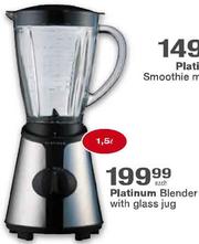 Special Platinum Blender With Glass Jug 1.5L Each m.guzzle .za