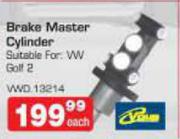 Brake Master Cylinder Suitable For: VW Golf 2-Each